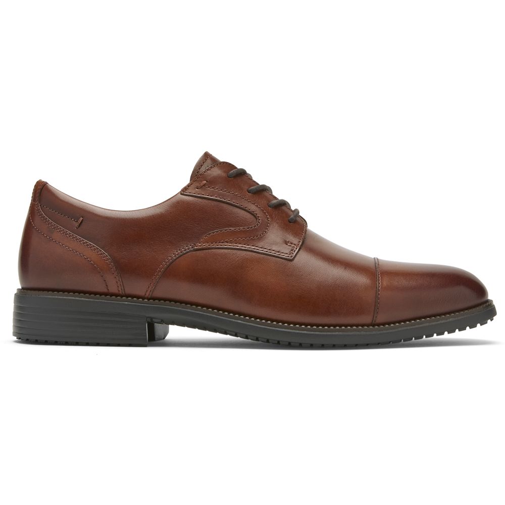 Rockport Canada Total Motion Dressport Cap Toe - Mens Oxfords Brown (CXQ153982)